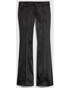 Gucci Stretch Acetate Duchesse Pants, Size 46 It, Ready-To-Wear - Black