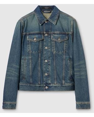 Gucci Cotton Denim Jacket With Horsebit - Blue