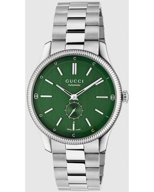 Gucci G-Timeless Watch, 40Mm, Steel - Green