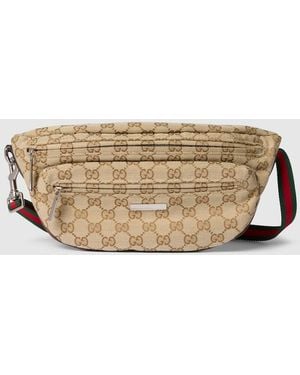 Gucci Tag Small Crossbody Bag, Gg Canvas - Metallic