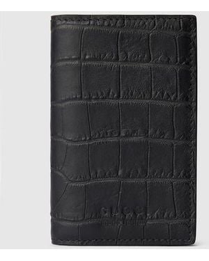 Gucci Crocodile Card Case, , Precious - Black