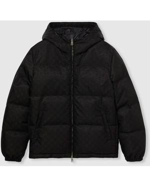 Gucci Gg Nylon Canvas Down Jacket - Black