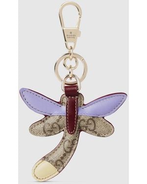 Gucci Dragonfly-Shaped Keychain, Metal - Metallic
