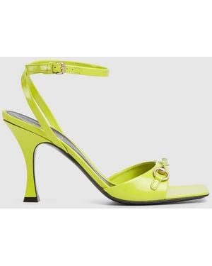 Gucci Sandal With Horsebit, Size 35 It - Yellow