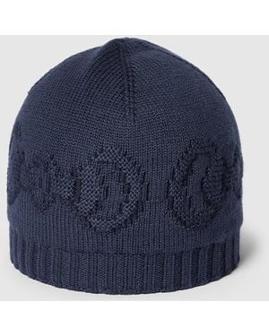 Gucci Wool Hat With Horsebit Detail, Wool - Blue