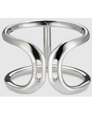 Gucci Staffa Cuff Bracelet - Metallic