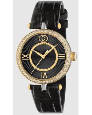 Gucci Model 2000 Watch, 30Mm, Steel - Black