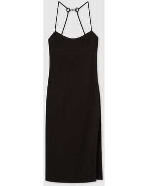 Gucci Silk Dress With Crystal Horsebit, Ready-To-Wear - Black
