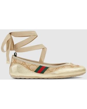 Gucci Shift Ballerina - Metallic