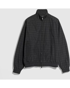 Gucci Prince Of Wales Nylon Zip Jacket, Size 56, Ready-To-Wear - Black