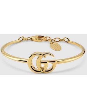 Gucci Gg Marmont Sculpted Bracelet - Metallic