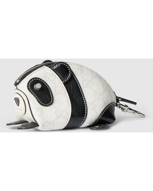 Gucci Panda-Shaped Coin Case - Metallic