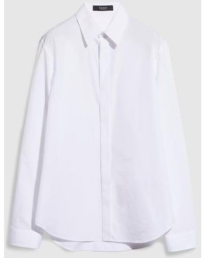 Gucci Piece Dyed Cotton Poplin Shirt, Size 16+ Ready-To-Wear - White