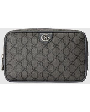 Gucci Ophidia Small Toiletry Case, Gg Canvas - Metallic