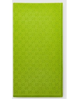 Gucci Gg Terrycloth Beach Towel - Green