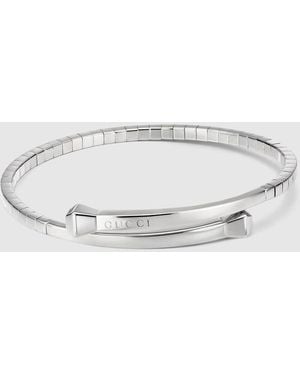 Gucci Chiodo Flexible Bangle Bracelet - Metallic