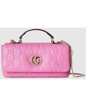 Gucci Gg Milano Small Top Handle Bag - Pink