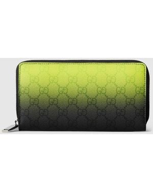 Gucci 〔グッチ クロマ〕ジップアラウンドウォレット, グリーン, ファブリック