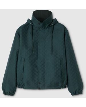 Gucci Reversible Cotton Ripstop Zip Jacket - Green
