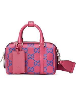 Gucci GG Embossed Mini Duffle Bag - Pink