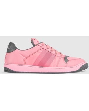 Gucci Screener Sneaker, Nylon - Pink