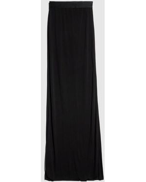 Gucci Viscose Crêpe Jersey Long Skirt - Black