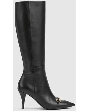 Gucci Boot With Horsebit - Black