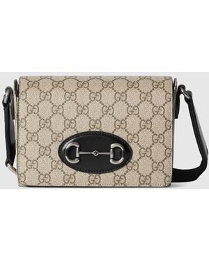 Gucci Horsebit 1955 Mini Bag, Gg Canvas - Metallic
