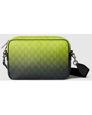 Gucci 〔グッチ クロマ〕ミディアム クロスボディバッグ, グリーン, ファブリック