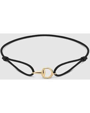 Gucci Horsebit 18K Charm Bracelet - Brown