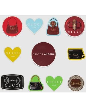 Gucci Handbags Luggage Stickers - White