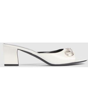 Gucci Signora Slide Sandal, Leather - Metallic