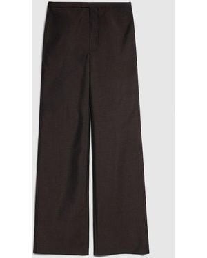 Gucci Pinstripe Wool Mohair Pants, Size 36 It, Ready-To-Wear - Brown