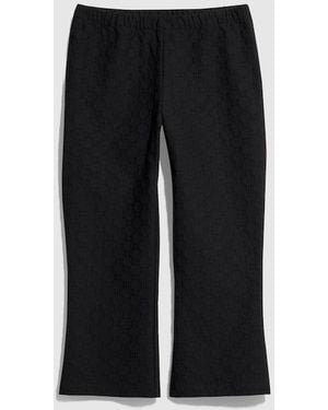 Gucci Gg Jersey Jacquard Pants - Black
