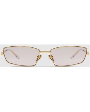 Gucci Rectangular Frame Sunglasses - Brown