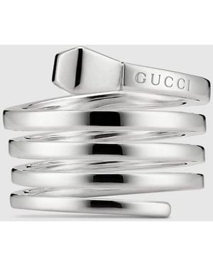 Gucci Chiodo Multi-Row Ring - White