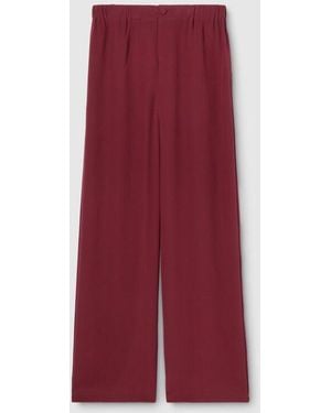 Gucci Silk Crêpe De Chine Pants - Red