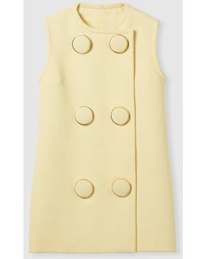 Gucci マキシボタン付き ベスト, イエロー, ウェア