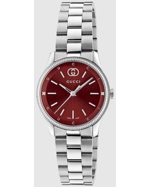 Gucci G-Timeless Watch, 29Mm, Steel - Red