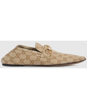 Gucci Loafer With Horsebit - Natural
