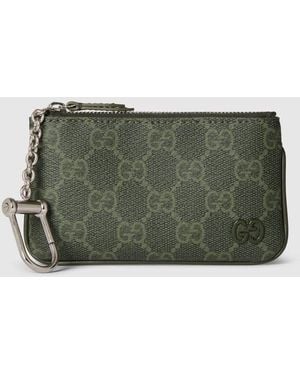 Gucci バイカラー キーポーチ, グリーン, オリジナルGg