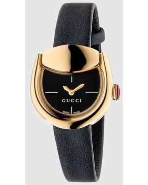 Gucci Horsebit Watch, 27X23Mm, Steel - Black