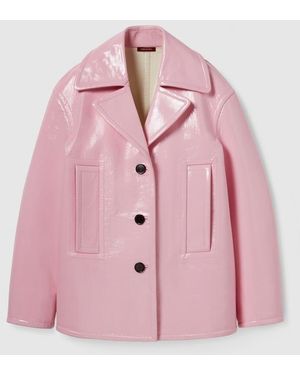 Gucci ナプラックレザー ジャケット, ピンク, ウェア