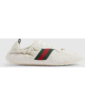 Gucci Shift Sneaker, Size 34 It - White