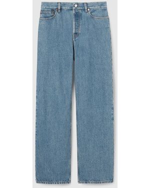 Gucci タイトフィット バギー デニム パンツ, ブルー, ウェア