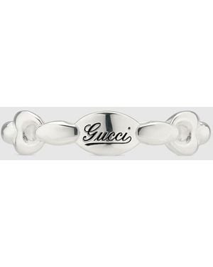 Gucci Marina Chain Multi Link Ring - Metallic