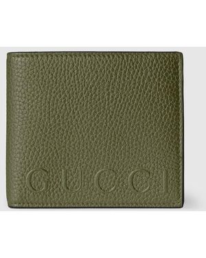 Gucci 日本限定 ロゴ コインウォレット, グリーン, レザー