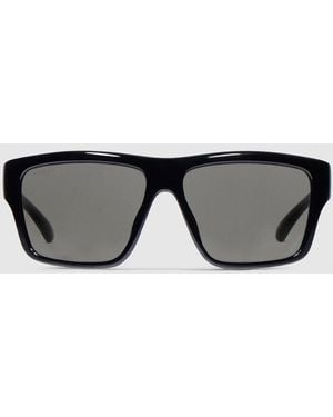 Gucci Geometric-Frame Sunglasses - Black