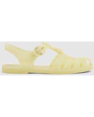 Gucci Sandal With Double G - Yellow