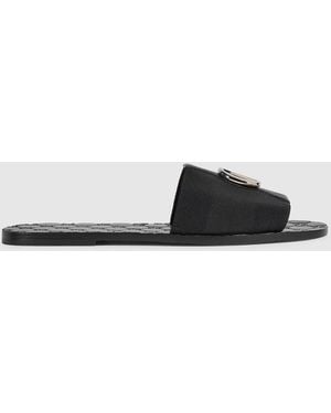 Gucci Riviera Slide Sandal, Leather - Black